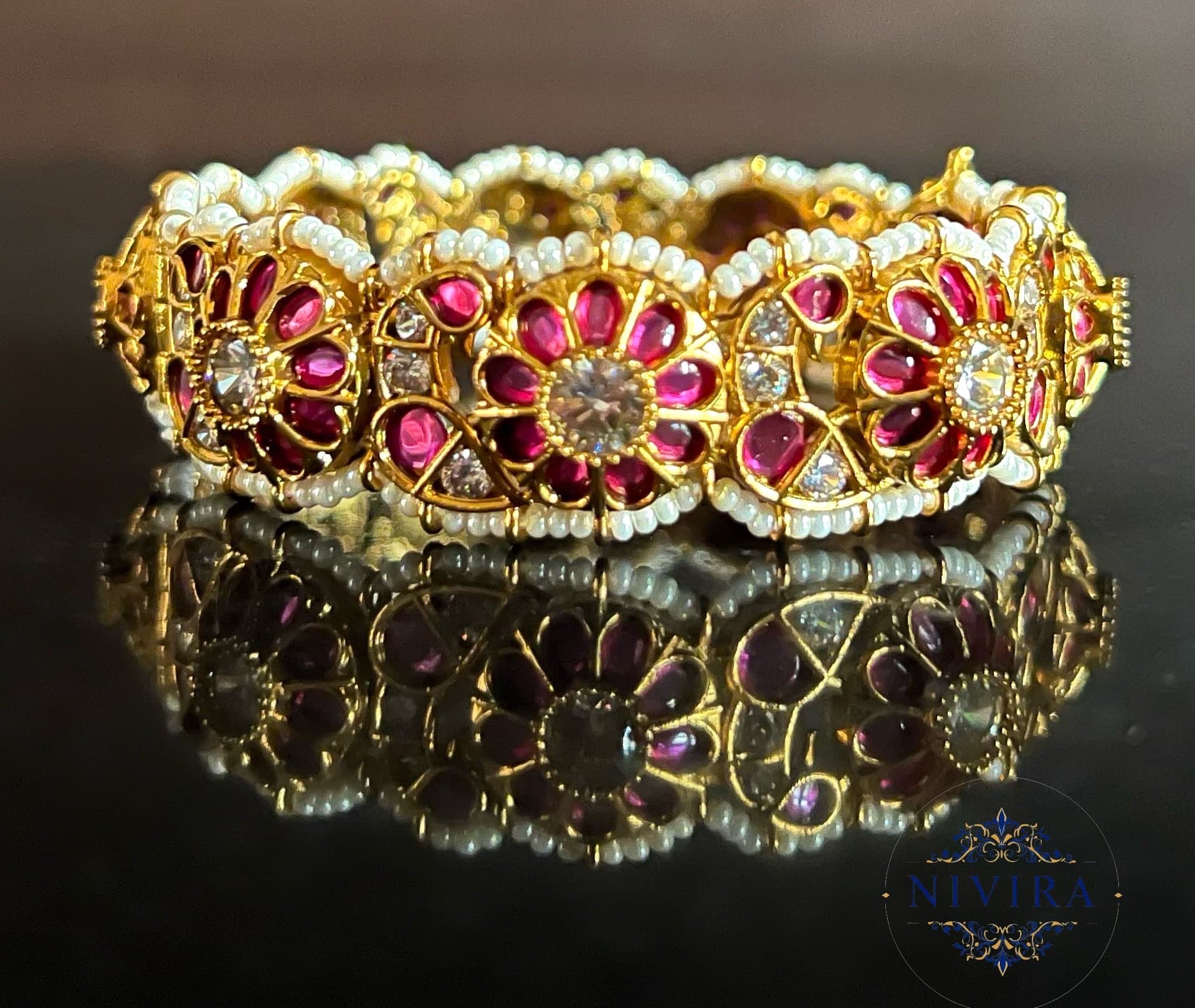 Ruby Floral Kada