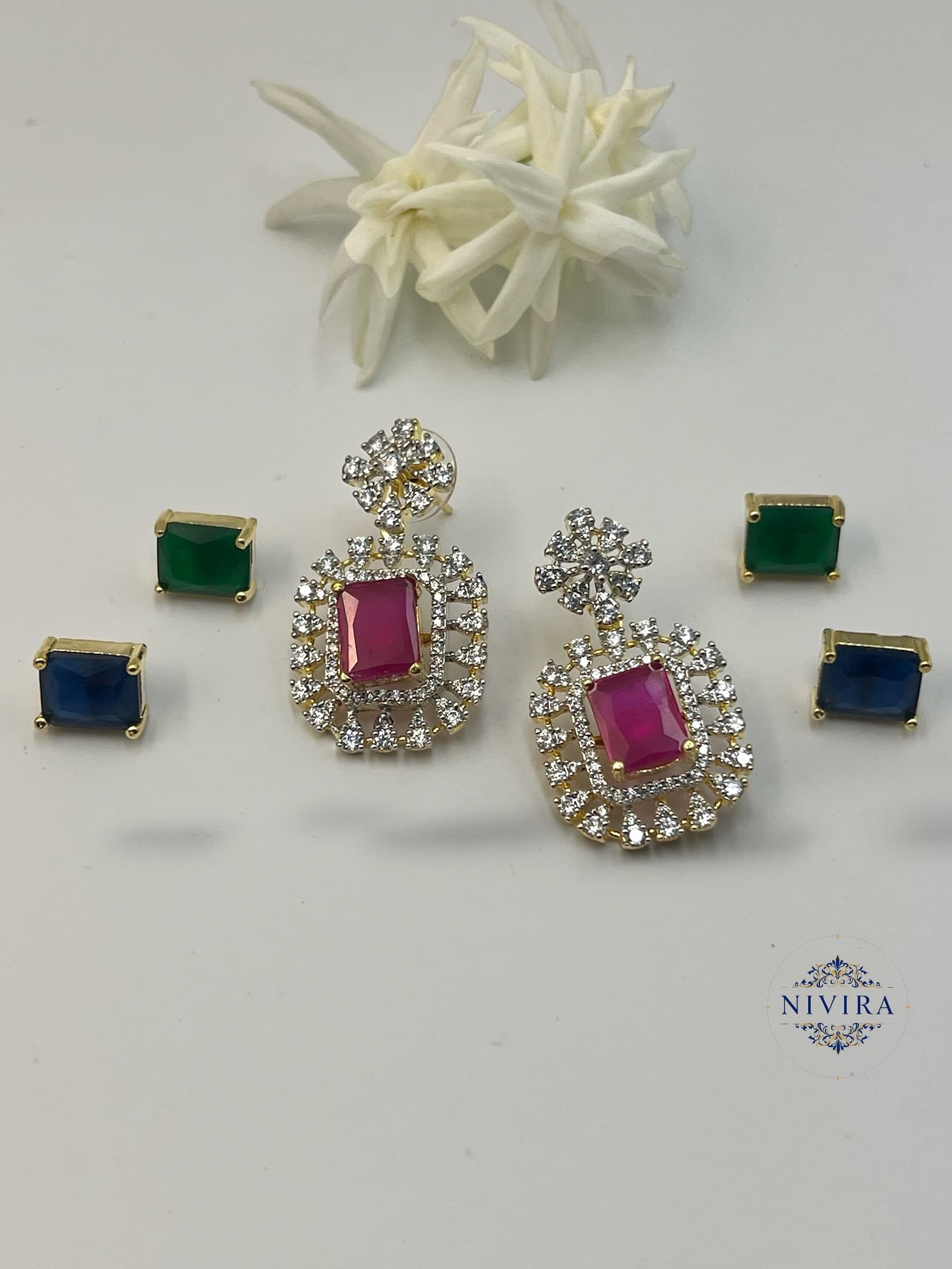 3-in-1 Interchangeable CZ Set - image 4