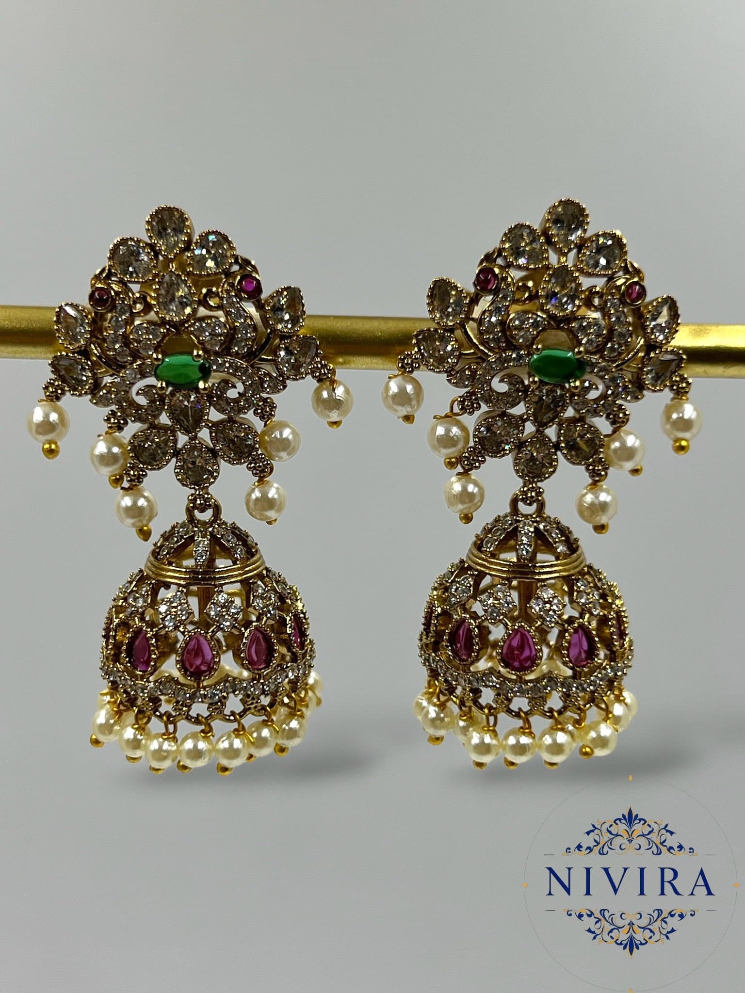 Magenta Glow Jhumka