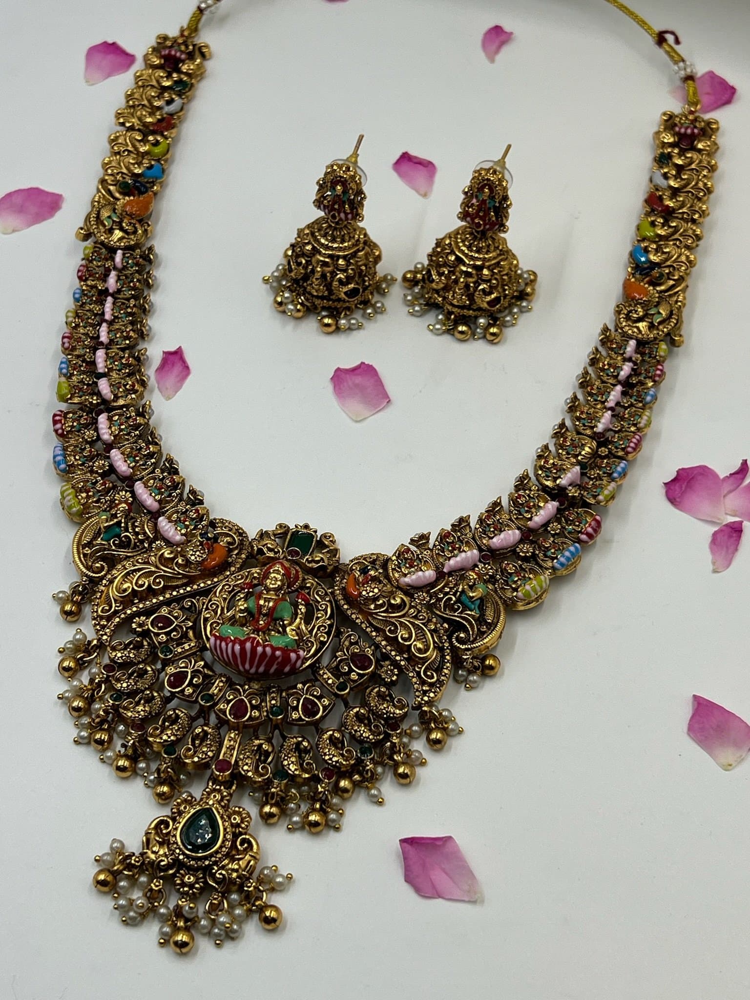 Meenakari Antique Bridal Set - image 3